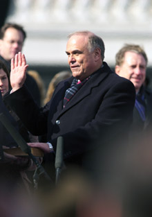 Governor Edward G. Rendell taking the Oath of Office